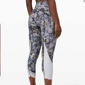 Lululemon Wunder Under Crop Floral Metropolis